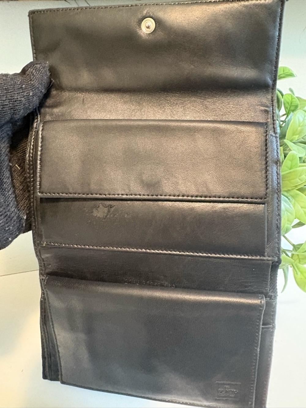 Fendi Nylon and Leather Trifold Wallet - Picture 7 of 11